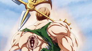 Escanor Imploring The Rhitta Sword Of The Seven Deadly Sins Wallpaper