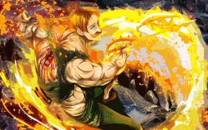 Escanor Using His Ability Wallpaper