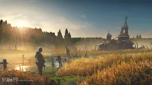 Escape From Tarkov_ Sunrise Church Scene Wallpaper
