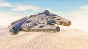 Escape The Empire In The Fastest Hunk Of Junk In The Galaxy Wallpaper