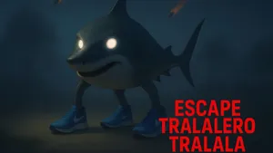 Escape Tralalero Tralala Wallpaper