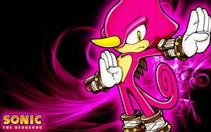 Espio The Chameleon Black Pink Art Wallpaper