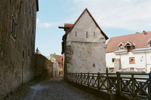 Estonia Idyllic Vintage Houses Wallpaper