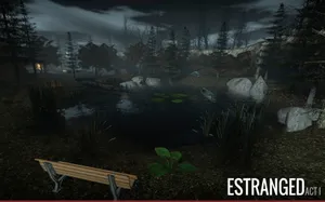 Estranged Act I Nighttime Pond Scene Wallpaper