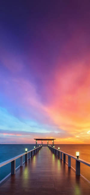 Eternal Sky Over Dock Note 8 Wallpaper