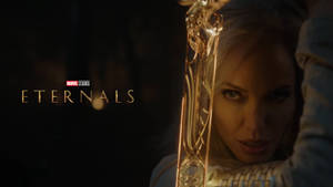 Eternals Angelina Jolie Cover Wallpaper