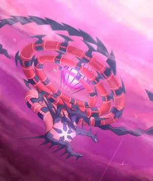 Eternatus In Pink Sky Wallpaper