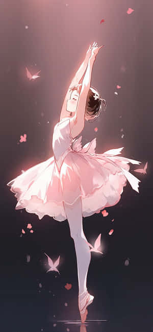 Ethereal_ Ballet_ Dancer_ Amidst_ Petals.jpg Wallpaper