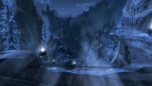 Ethereal Beauty Of Sovngarde's Sky Wallpaper