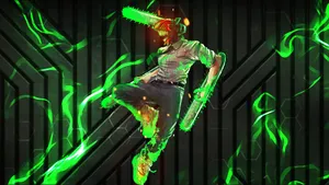 Ethereal Chainsaw Warrior Wallpaper