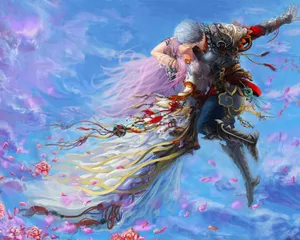 Ethereal_ Embrace_ Fantasy_ Art Wallpaper