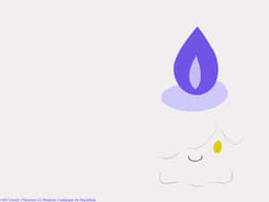 Ethereal Glow: Litwick Casting Shadows Wallpaper