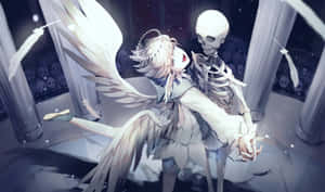 Ethereal_ Waltz_with_ Skeleton Wallpaper