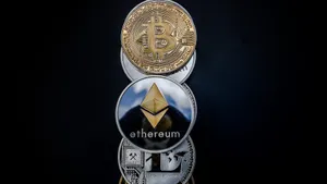 Ethereum Coin Line Wallpaper