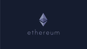 Ethereum Minimalistic Blue Wallpaper