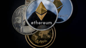 Ethereum Silver Coins Wallpaper