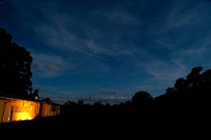 Ethiopia Gambo Hospital Night Silhouettes Wallpaper