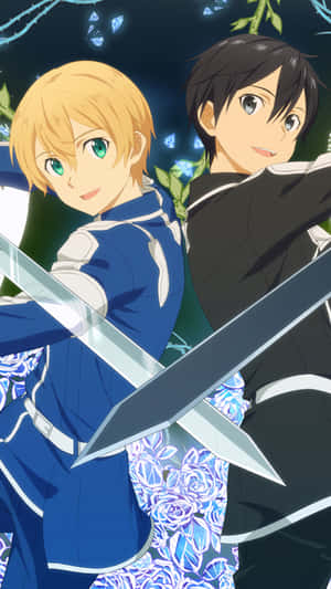 Eugeo From Sword Art Online In A Breathtaking Pose Wallpaper