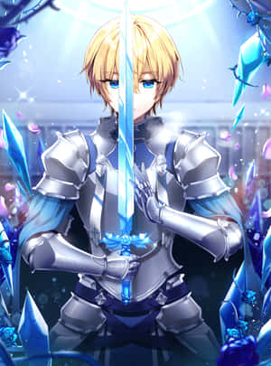 Eugeo From Sword Art Online Standing Strong Within The Underworld Wallpaper