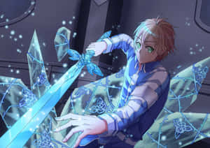 Eugeo From Sword Art Online Unleashing His Power In The Underworld Wallpaper