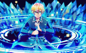 Eugeo From Sword Art Online With Blue Rose Sword Wallpaper