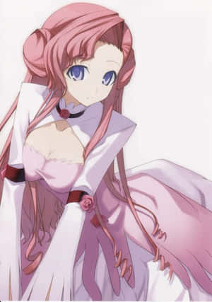 Euphemia Li Britannia Sitting On A Throne Wallpaper