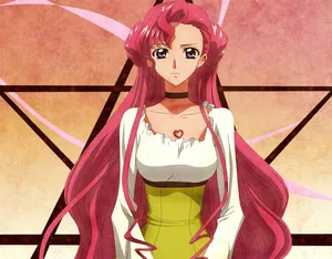 Euphemia Li Britannia Smiling Gracefully Wallpaper