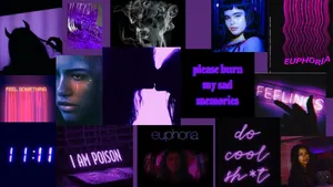 Euphoria Mood Board Wallpaper