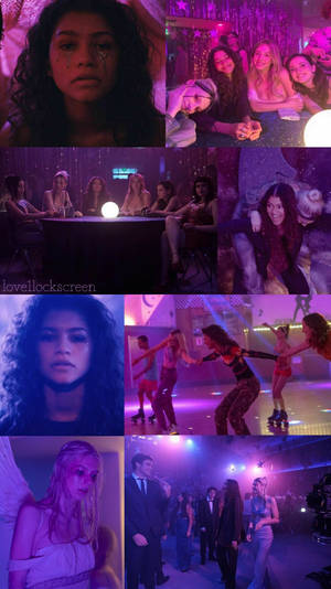 Euphoria Zendaya Collage Wallpaper