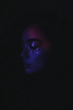 Euphoric Glitter Tears Portrait Wallpaper