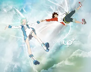 Eureka Seven Anime Sky Fall Wallpaper