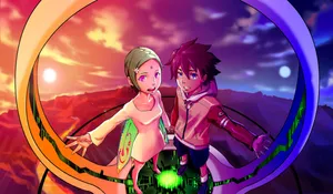 Eureka Seven Anime Sunset Adventure Wallpaper