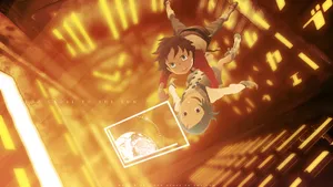 Eureka Seven Characters Freefalling Wallpaper