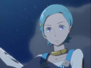 Eureka Seven - Eureka In Thoughtful Contemplation Wallpaper