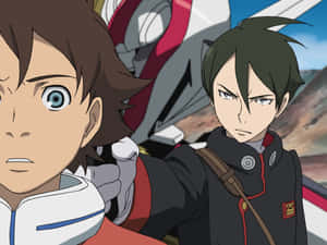 Eureka Seven Rentonand Holland Anime Scene Wallpaper