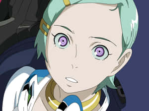 Eureka Seven's Protagonist Eureka Soaring In The Sky Wallpaper