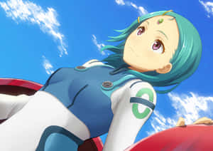 Eureka Seven's Young Eureka Radiating Positive Energy Wallpaper