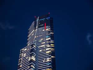 Eureka Tower Night Skyline Wallpaper