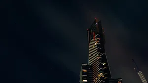 Eureka Tower Night Skyline Wallpaper
