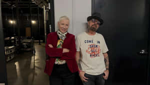 Eurythmics Duo Backstage Wallpaper