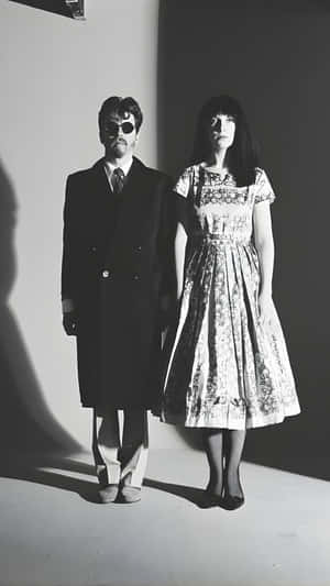 Eurythmics Iconic Black And White Photo Wallpaper