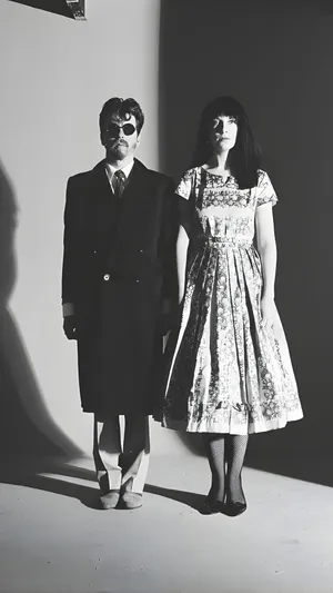 Eurythmics Iconic Black And White Photo Wallpaper