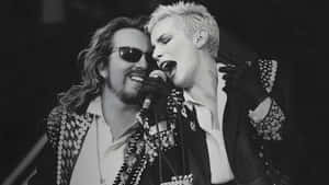 Eurythmics Iconic Live Performance Wallpaper