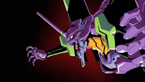 Eva 01, The Giant Purple Robot, Ready For Battle Wallpaper