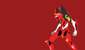 Eva-02 Battle-ready In Action Wallpaper
