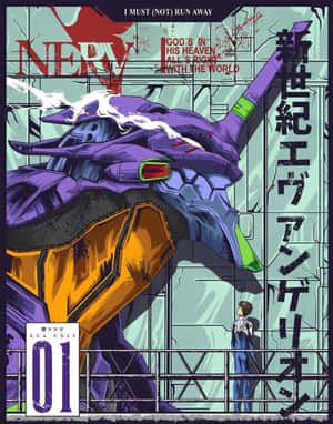 Eva Unit 01 In Action Wallpaper