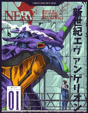 Eva Unit 01 In Action Wallpaper