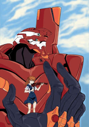 Eva Unit-02 Ready For Battle Wallpaper