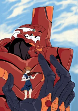 Eva Unit-02 Ready For Battle Wallpaper