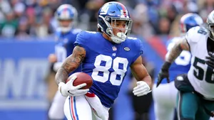 Evan Engram New York Giants Game Action Wallpaper